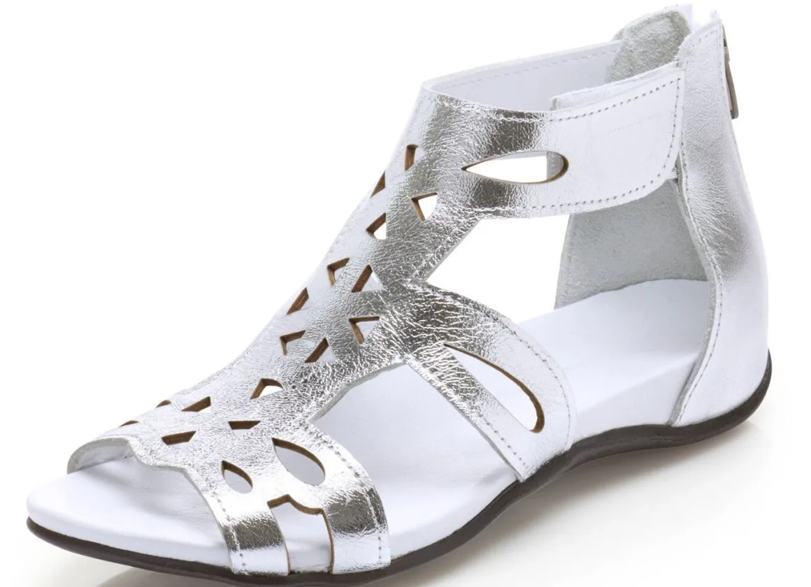 Andrea Conti, modische Damen-Sandalen, aus Leder
