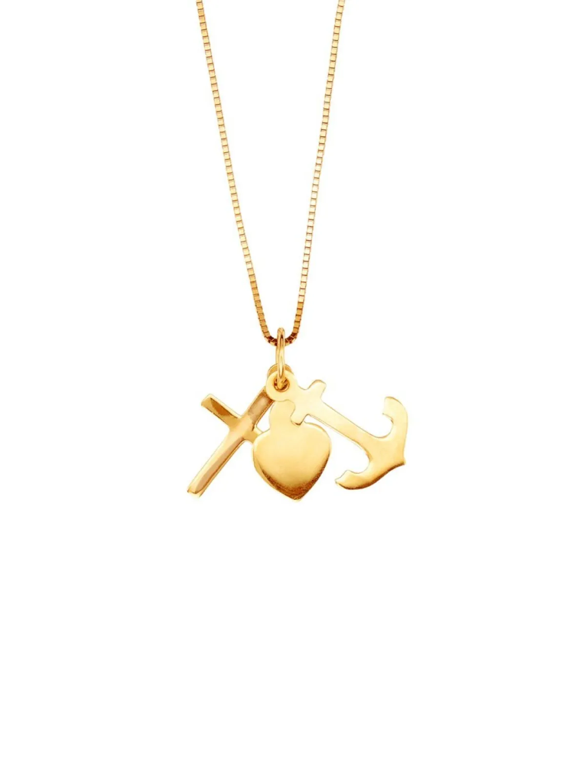 Anhänger "Glaube, Liebe und Hoffnung“ mit Veneziakette