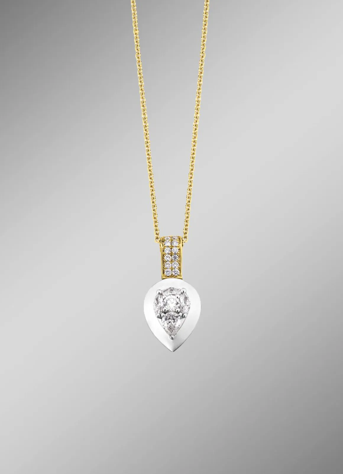 Anhänger mit Brillanten und Diamanten