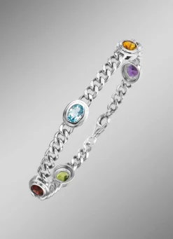 Armband aus Silber mit Edelsteine