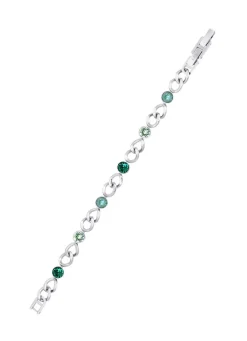 Armband mit grünen Kristallen