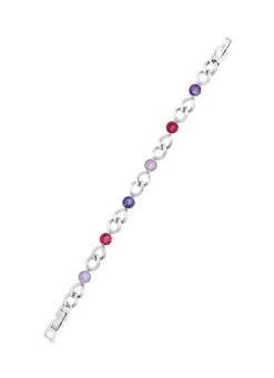 Armband mit Kristallen in Pink