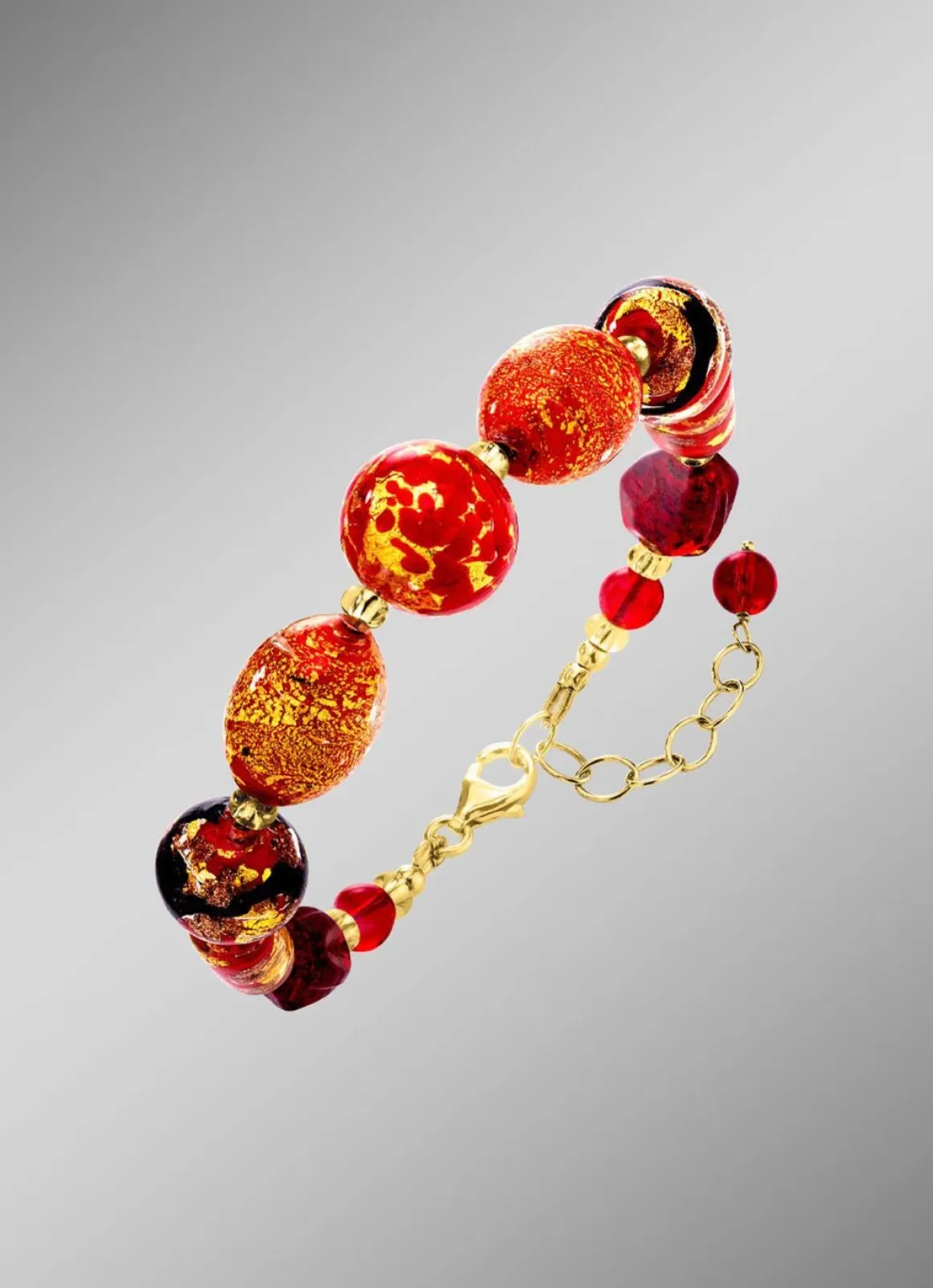 Armband mit Muranoglas-Perlen