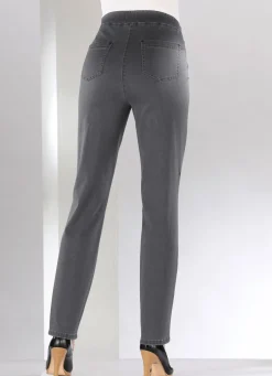 Bauchweg-Jeans in Schlupfform
