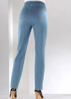 Bauchweg-Jeans in Schlupfform