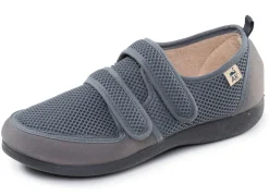 Bequeme Damen-Klettschuhe, Weite H, aus Mesh und Textilmaterial