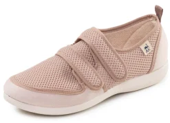 Bequeme Damen-Klettschuhe, Weite H, aus Mesh und Textilmaterial