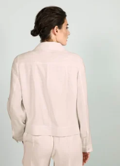 Blazer in Leinen-Optik