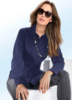 Bluse mit Hemdkragen