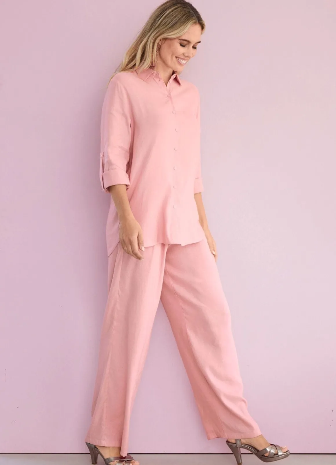 Bluse mit Hemdkragen