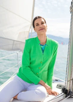 Blusenblazer mit Schulterpolstern