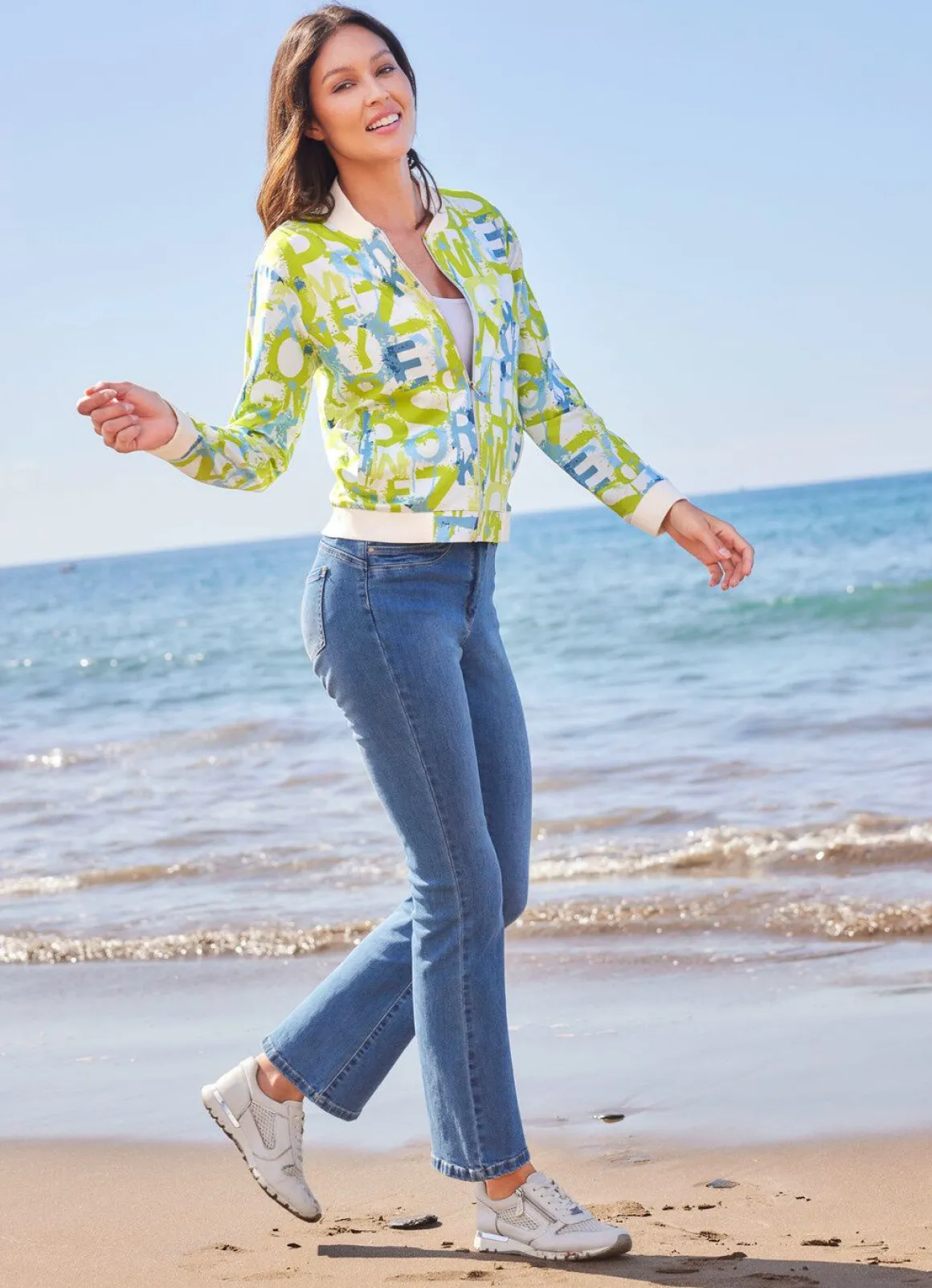 Blusenjacke mit tollem Dessin