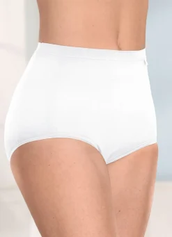 brio lingerie Fünferpack Slips mit dezent glänzenden Abschlüssen