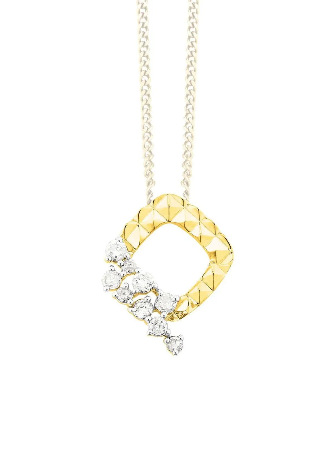 Diamantierter Anhänger mit 9 Brillanten