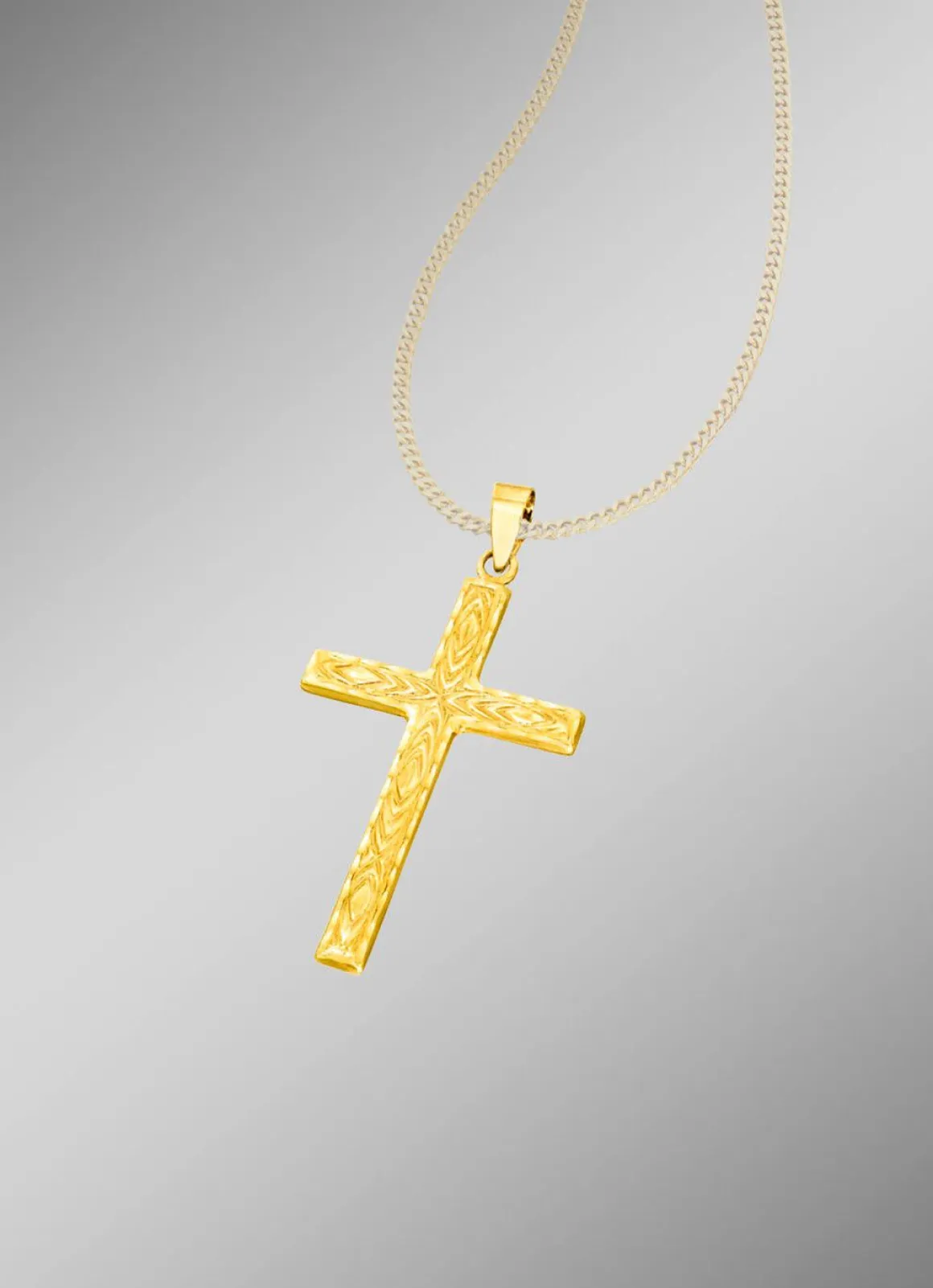 Diamantierter Kreuz-Anhänger