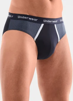 Dreierpack Slips mit bedruckten Einsätzen