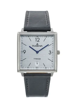 Dugena-Quartz-Herrenuhr mit Titangehäuse