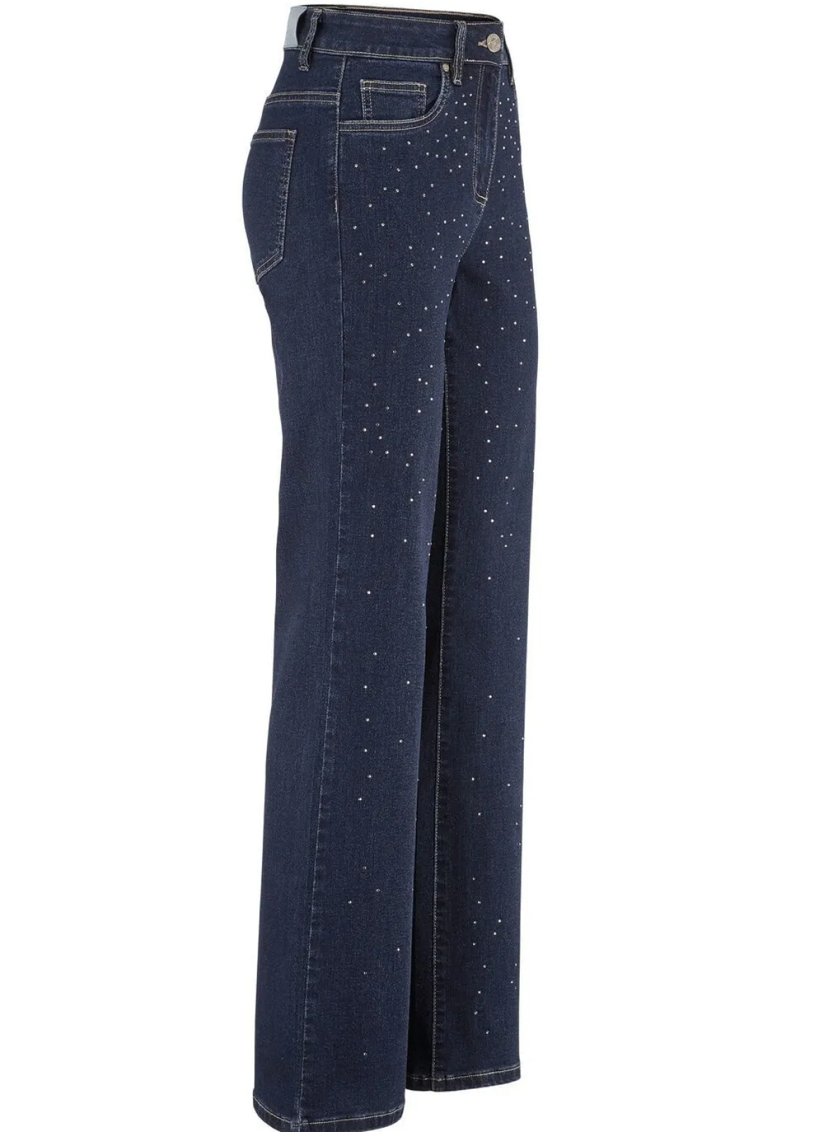 Edel-Jeans mit dekorativer Strasszier