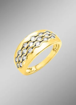 Edler Damenring mit Brillanten