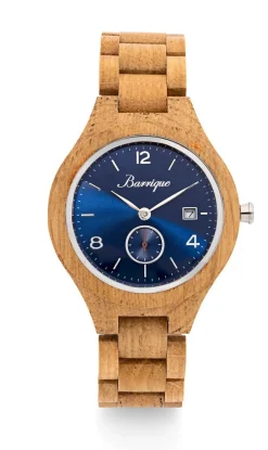 Einzigartige Herrenuhr aus Eichenholz