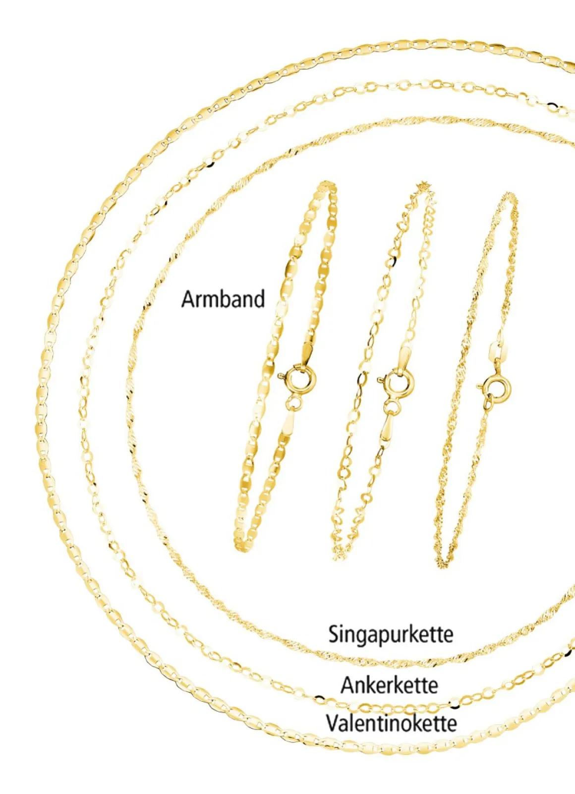 Elegantes 6-teiliges Schmuck-Set aus Silber