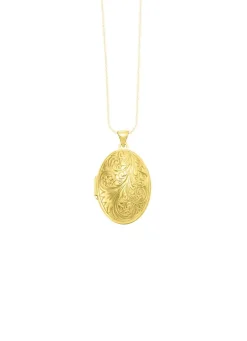 Elegantes, vergoldetes Medaillon aus Silber 925/- fein