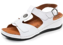 ELENA EDEN, bequeme Damen-Sandalen, Weite G, mit Klettverschluss