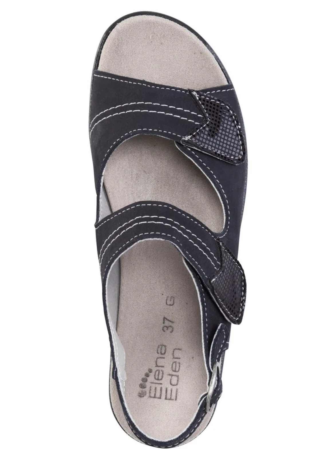ELENA EDEN, bequeme Damen-Sandalen, Weite G, mit herausnehmbarem Fußbett