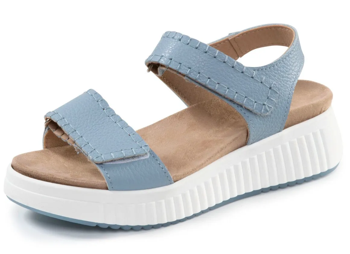 ELENA EDEN, bequeme Damen-Sandalen, Weite H, mit herausnehmbarem Fußbett