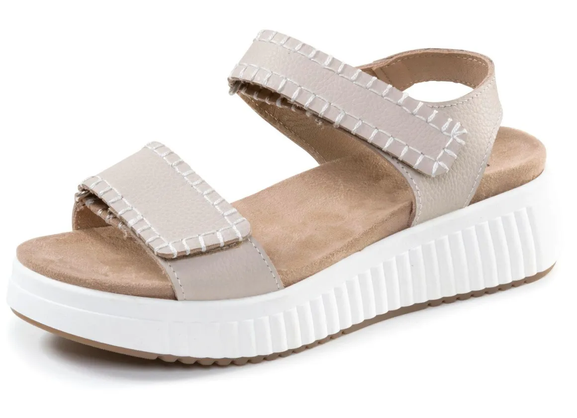 ELENA EDEN, bequeme Damen-Sandalen, Weite H, mit herausnehmbarem Fußbett