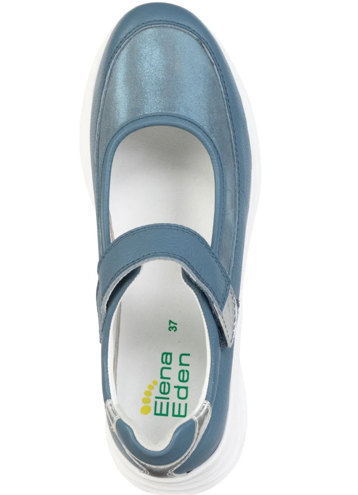 ELENA EDEN, bequeme Damen-Spangenschuhe, Weite H, mit herausnehmbarem Fußbett