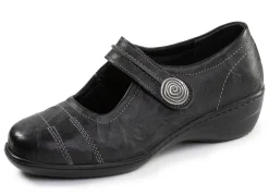 ELENA EDEN, bequeme Damen-Spangenschuhe, Weite H, mit herausnehmbarem Fußbett