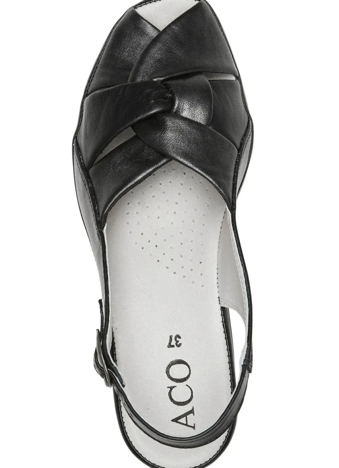 ELENA EDEN, elegante Damen-Sandalen, Weite G, aus Leder