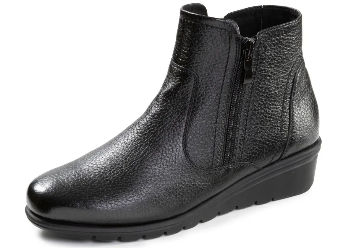 ELENA EDEN, gefütterte Damen-Stiefeletten, Winterschuhe, Weite G, mit Reißverschluss