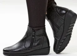 ELENA EDEN, gefütterte Damen-Stiefeletten, Winterschuhe, Weite G, mit Reißverschluss