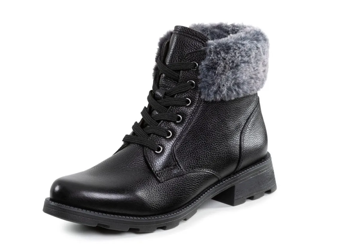 ELENA EDEN, gefütterte Damen-Stiefeletten, Winterschuhe, Weite G, mit herausnehmbarem Fußbett