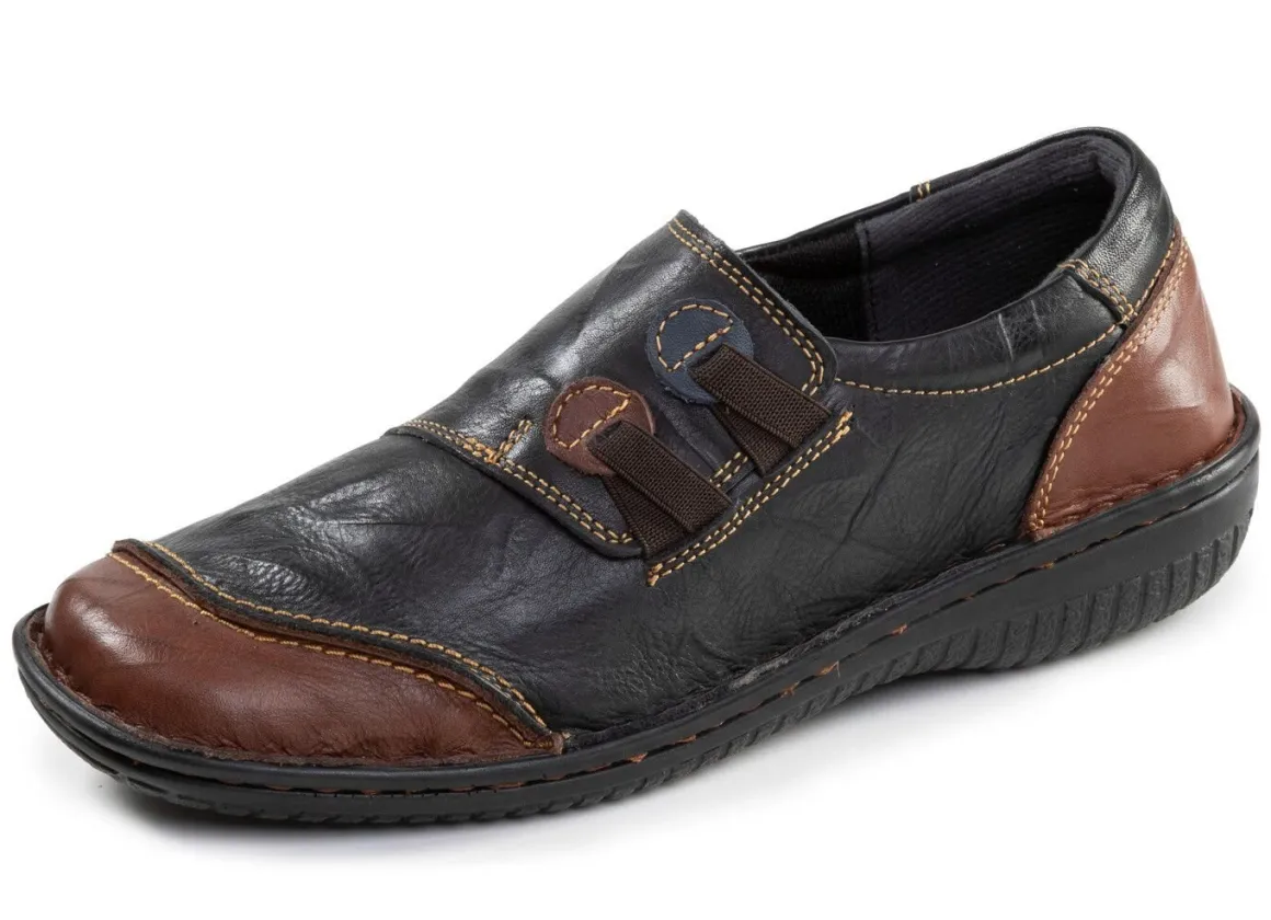 ELENA EDEN, klassische Damen-Slipper, Weite G, mit herausnehmbarem Fußbett
