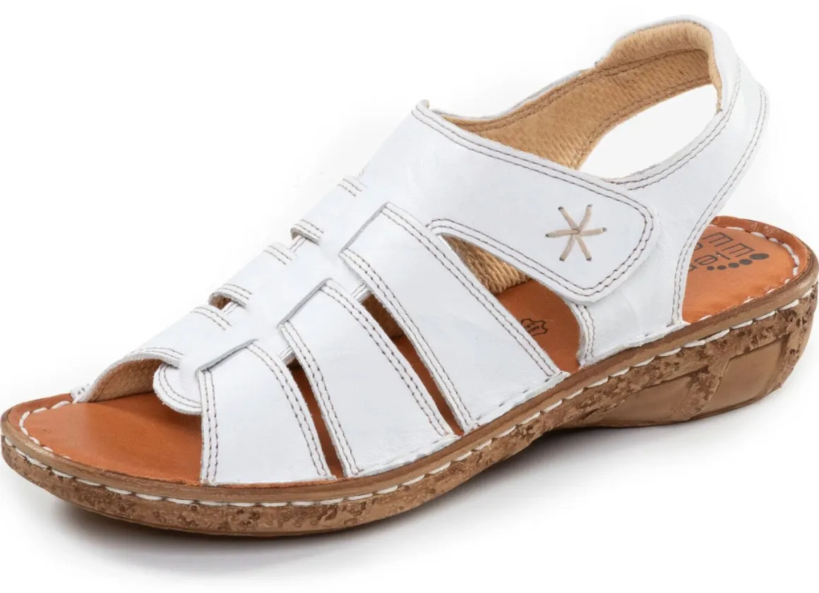 ELENA EDEN, klassische Damen-Sandalen, Weite G, mit Klettverschluss