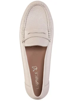 ELENA EDEN Mokassin-Slipper aus weichem, genarbtem Hirsch-Nappaleder