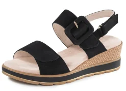 ELENA EDEN Sandalette aus feinem Nubukleder