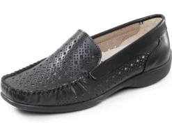 ELENA EDEN, sommerliche Damen-Slipper, Weite H, mit herausnehmbarem Fußbett