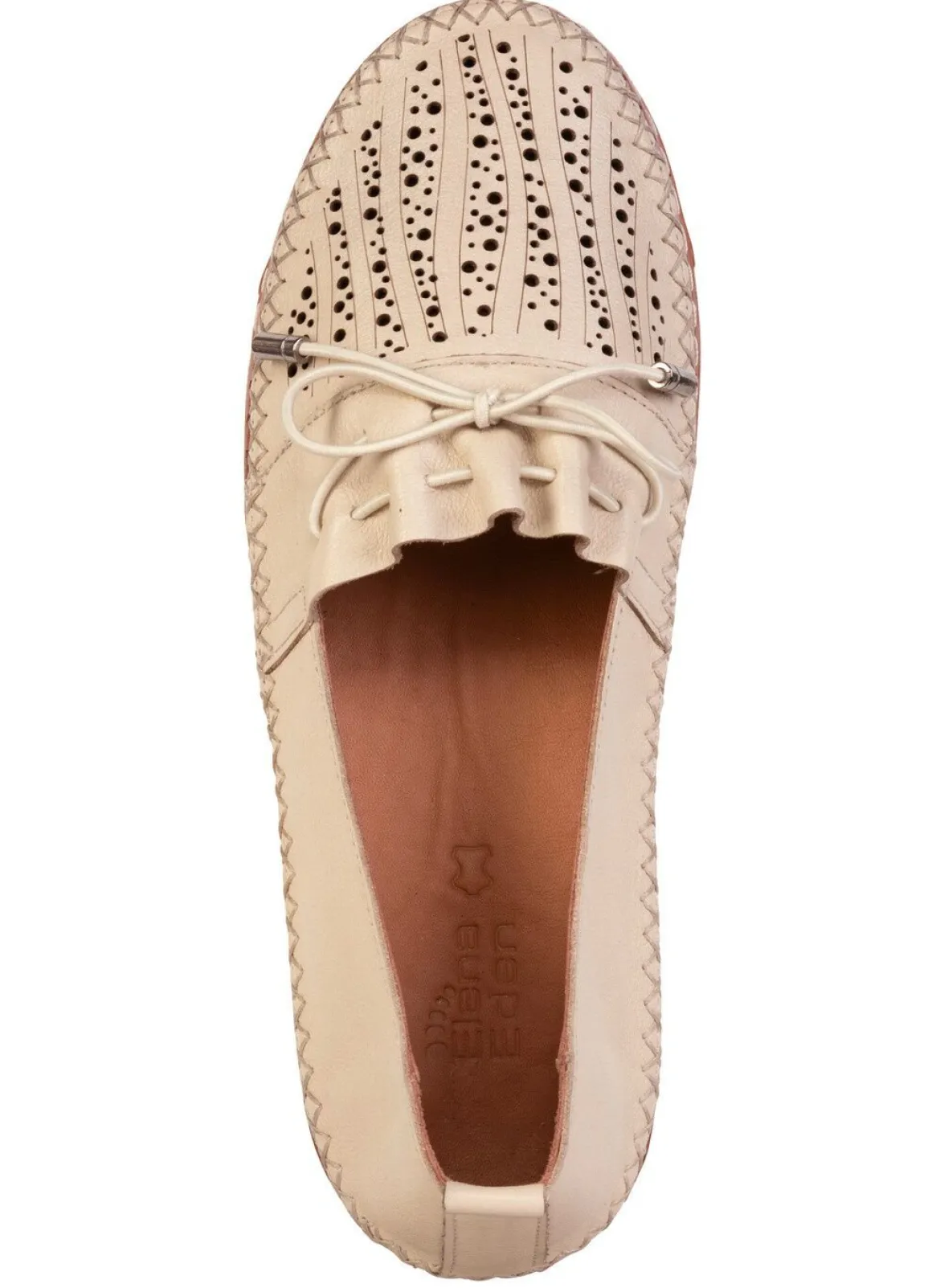 ELENA EDEN, sommerliche Damen-Slipper, Weite G, aus Leder