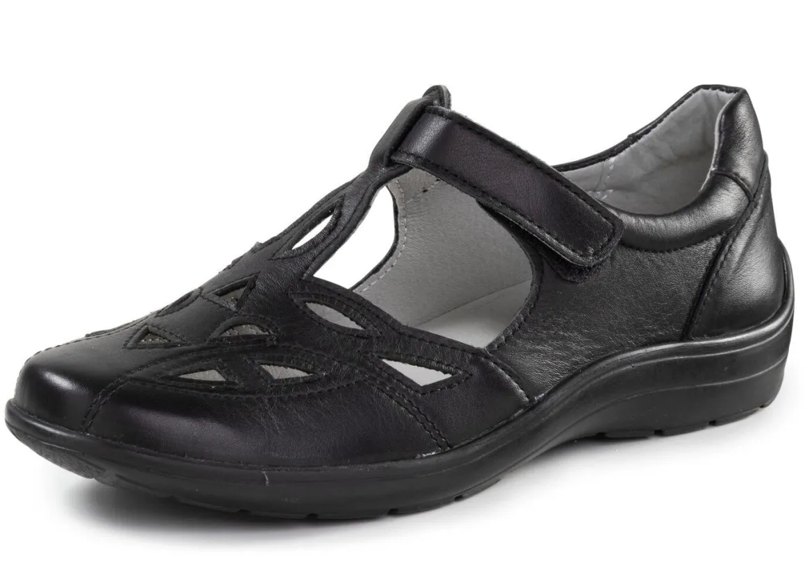 ELENA EDEN, sommerliche Damen-Slipper, Weite H, mit herausnehmbarem Fußbett