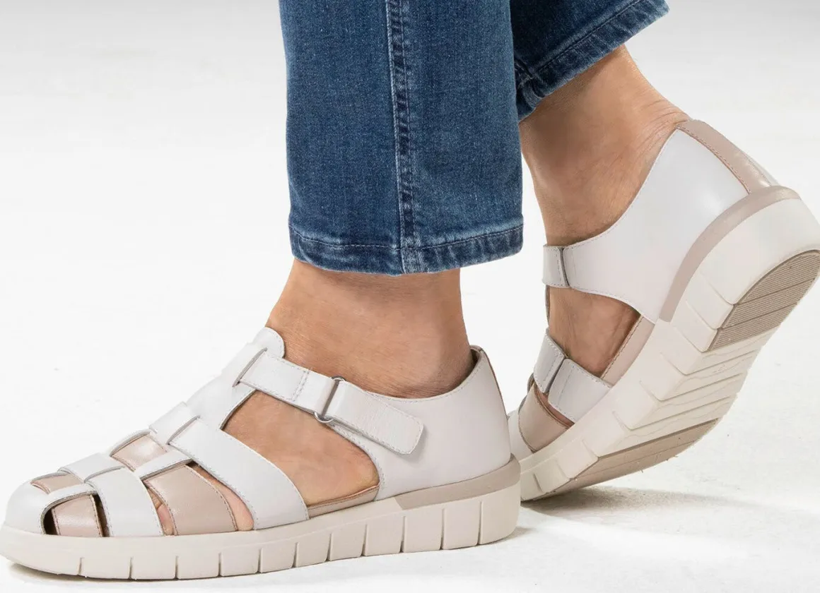 ELENA EDEN, sommerliche Damen-Slipper, Weite H, mit herausnehmbarem Fußbett