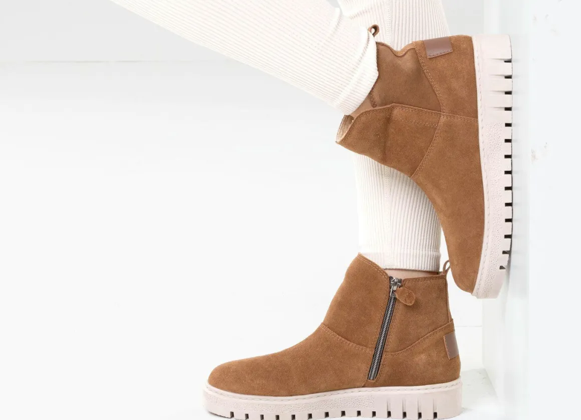 ELENA EDEN, warme Damen-Stiefeletten, Winterschuhe, Weite H, mit herausnehmbarem Fußbett