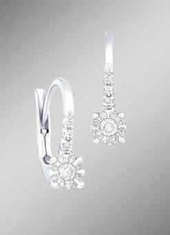 Exquisite Ohrringe mit 24 Brillanten