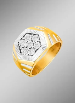 Exquisiter Herrenring in Bicolor