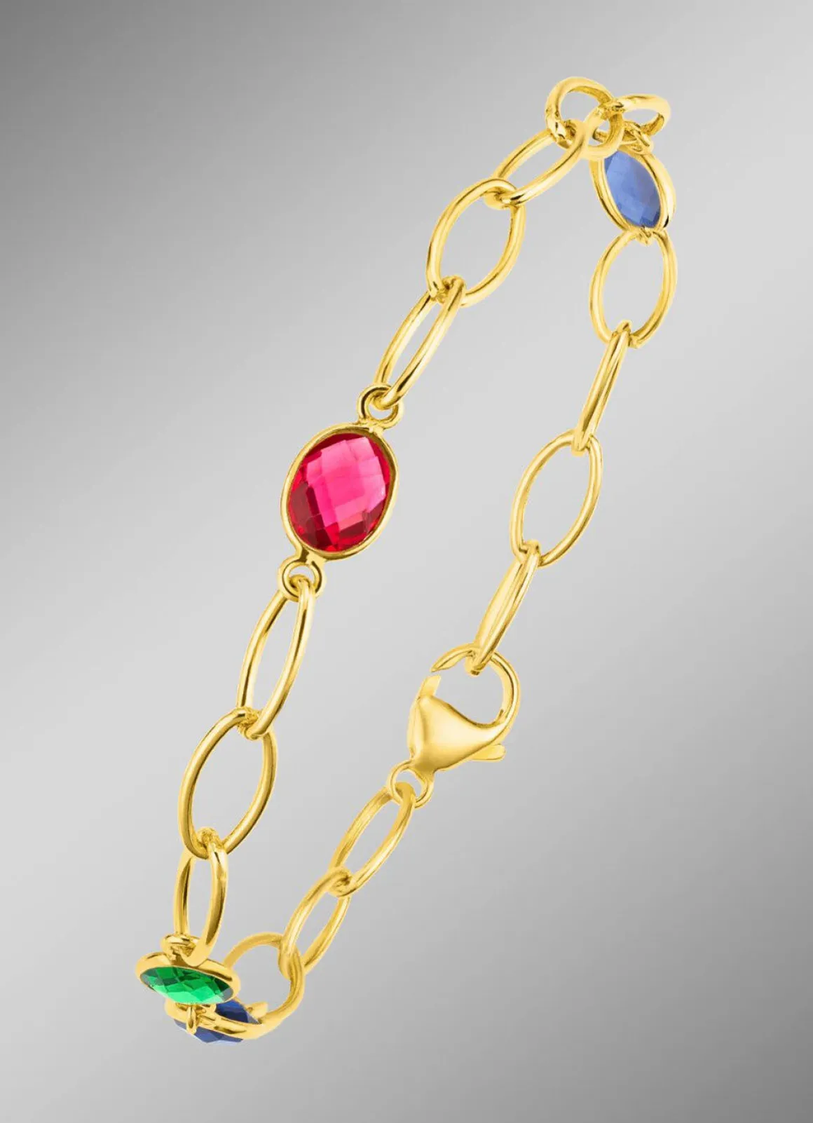 Farbenfrohe Eleganz: Armband mit Quarzen in verschiedenen Farben