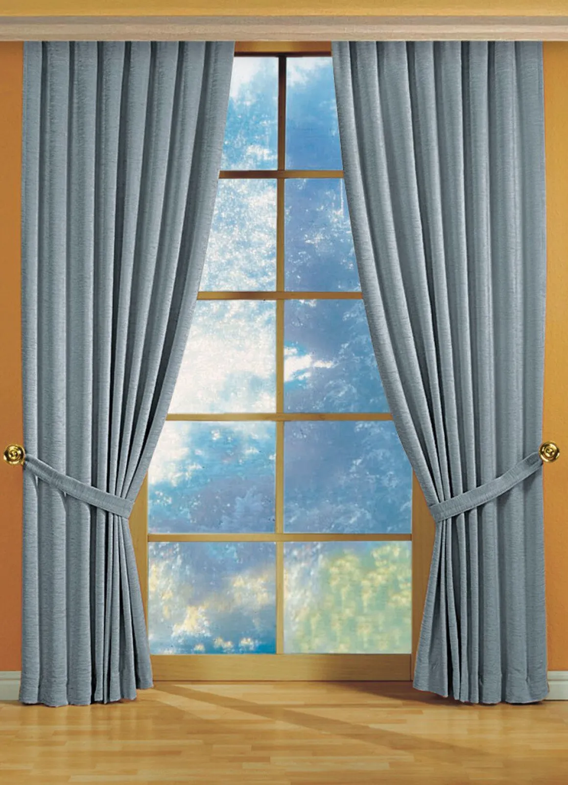 Fensterdekoration aus schwerer Thermo-Chenille-Qualität