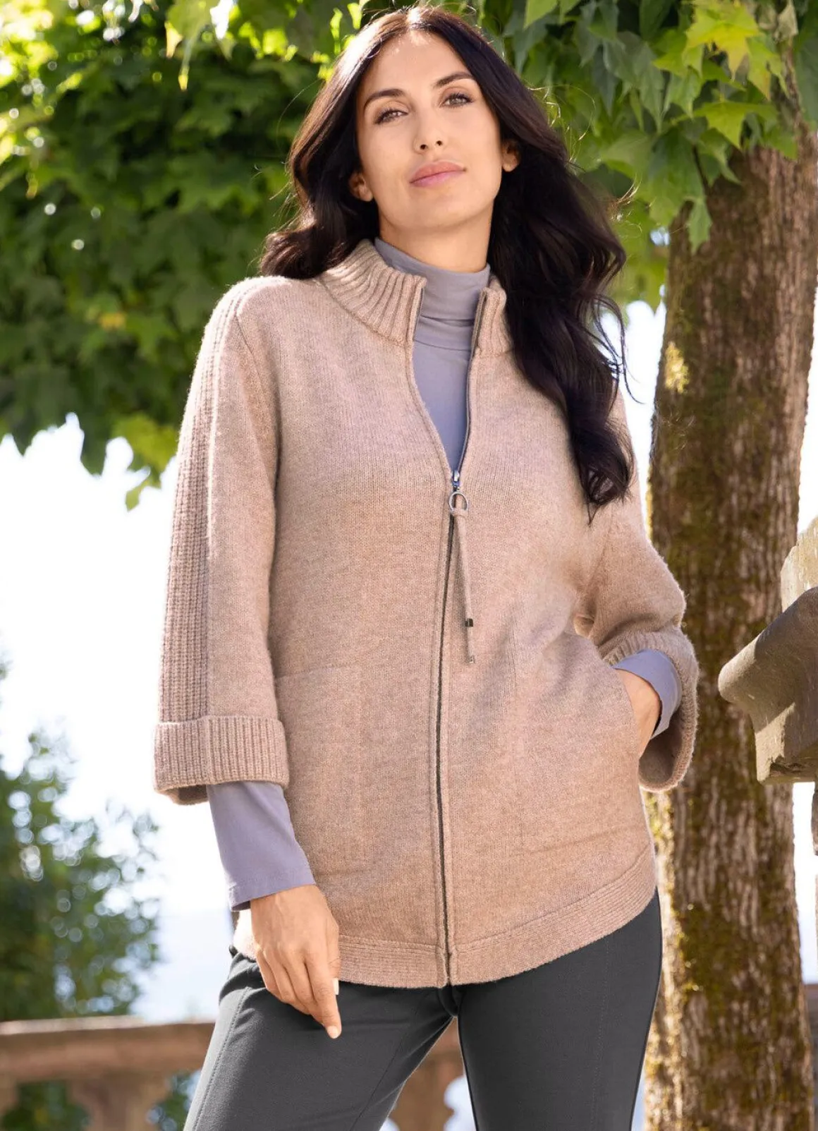 Flauschig weiche Strickjacke